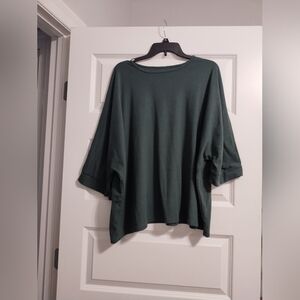 Women's Green Oversized Top